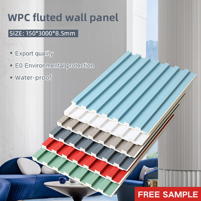 Quality 8.5mm WPC Fluted Wall Panel Waterproof Fireproof factory