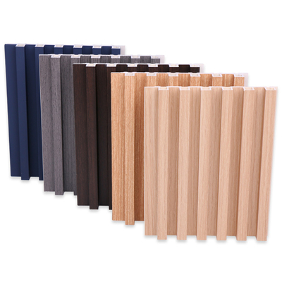 Quality Grooved PVC Wood Plastic Composite Decking Boards 8mm factory