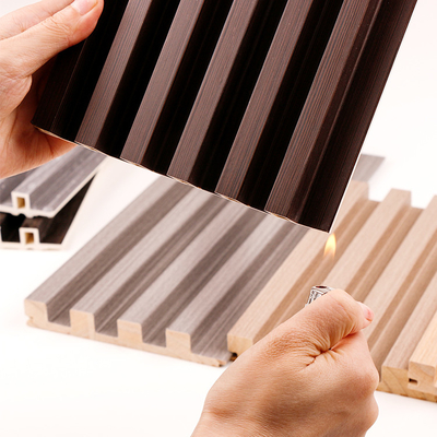 Quality Grooved PVC Wood Plastic Composite Decking Boards 8mm factory