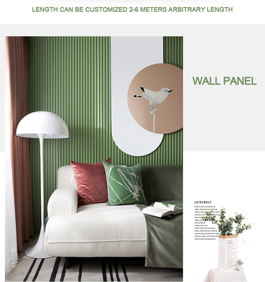 Quality Moth Proof Wood Plastic Grille WPC Fluted Panel Exterior factory