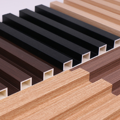 Quality Customized Wood Plastic Grille Wall Panel Fluted WPC 1220*3000mm factory