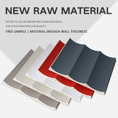 Quality 15mm Wood Plastic Composite Wall Cladding WPC Fluted Wave Panel factory