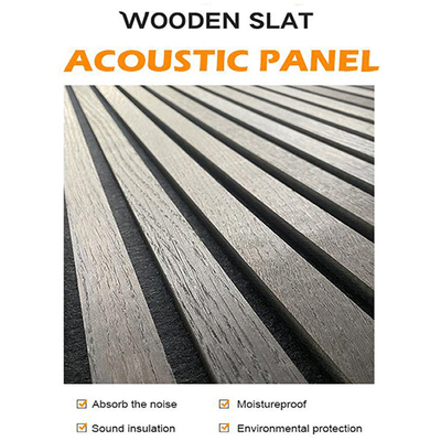 Quality MDF Wooden Acoustic Slats Interior Wall Panel 2400*600*22mm factory