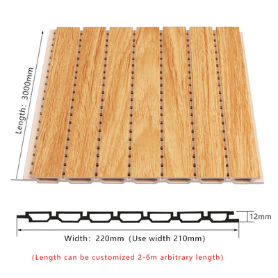 Quality Wood Plastic Composite WPC Sound Proofing Panels Bendable factory