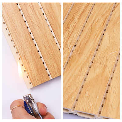 Quality Decorative Fireproof WPC Soundproof Wall Panel 1.22*3m 1.22*2.8m factory