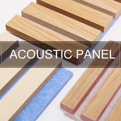 Quality WPC Fluted Wall Panel Wall Acoustic Grille Wood Slats Anti Scratch factory