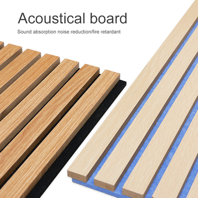Quality WPC Fluted Wall Panel Wall Acoustic Grille Wood Slats Anti Scratch factory