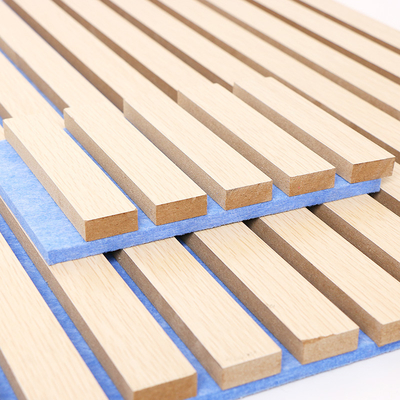 Quality WPC Fluted Wall Panel Wall Acoustic Grille Wood Slats Anti Scratch factory