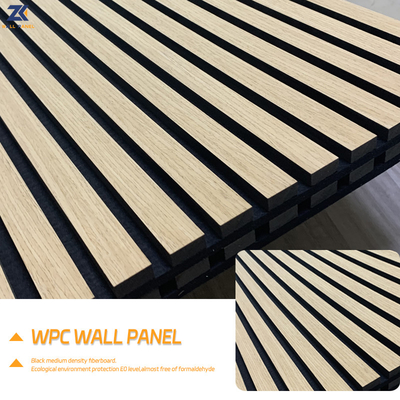 Quality WPC Fluted Wall Panel 1220x2440mm Waterproof Fireproof Soundproof factory