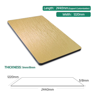 Quality Factory Direct Sales Light Luxury Waterproof Metal Bamboo Charcoal Wood Veneer factory