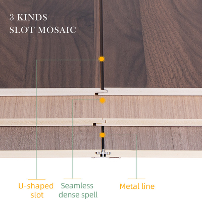 Quality Hot Sale Fire And Moisture Resistant WPC Slotted Panel Wood Veneer Wall Panels factory