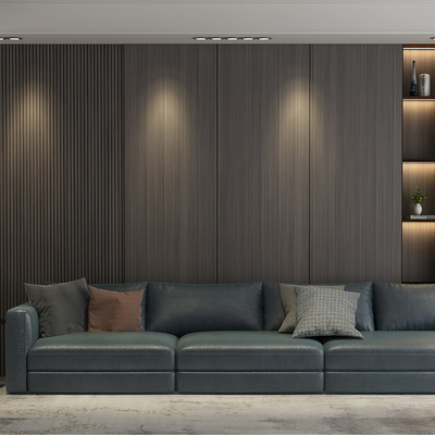 Quality Hot Sale Fire And Insect Proof Wood Grain Bamboo Charcoal Wood Veneer Wall Panels factory