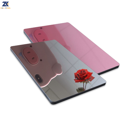 Quality KTV Modern Light Luxury Mirror Wood Veneer Board Bamboo Charcoal PET Wall Panel factory