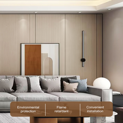 Quality Interior Decorative Bamboo Crystal Panels Wood Grain Bamboo Charcoal Wood Veneer Panels factory