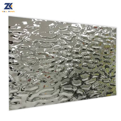 Quality Decorative Fireproof Water Ripple 3D Wood Plastic Bamboo Charcoal Wall Panels factory
