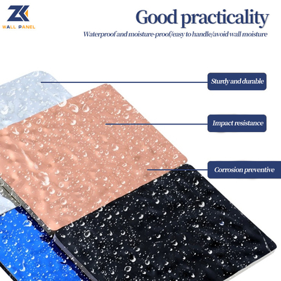 Quality PET 3D Water Ripple Wood Veneer 8mm High Density Bamboo Charcoal Wood Wall Panel factory