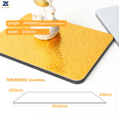 Quality Waterproof And Fireproof Bamboo Charcoal Fiber Water Ripple Wall Panel With PUR Glue factory