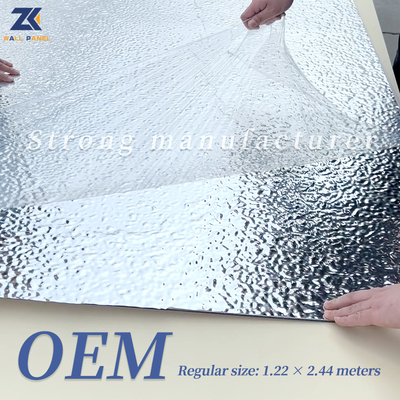 Quality Water Ripple PVC Laminate Layer Bamboo Fiber Wall Panels factory