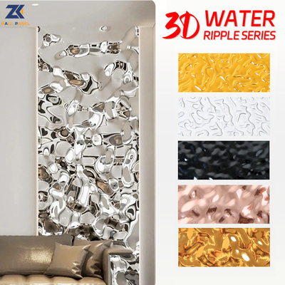 Quality Water Ripple Panel PVC Bamboo Fiber Wall Panels OEM ODM factory