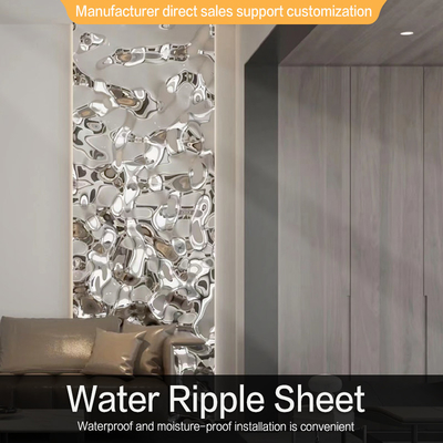 Quality Fireproof Water Ripple Panel Wood Veneer Wall Panel Mould Proof factory