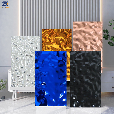 Quality Interior Decorative PVC PET Water Ripple Panel 3D Wall Panel factory