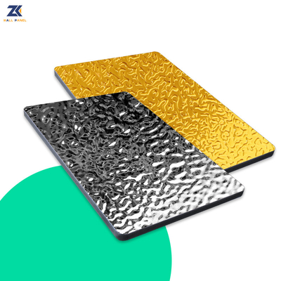 Quality Smooth Bamboo Charcoal Wall Board Water Ripple Panel 1220*2440mm factory