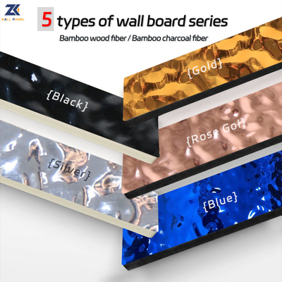 Quality Smooth Bamboo Charcoal Wall Board Water Ripple Panel 1220*2440mm factory